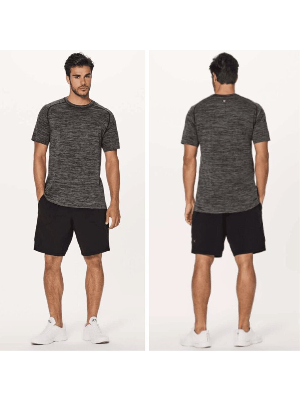 Lululemon Metal Vent Tech Short Sleeve Black / White